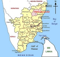 mapa Tamil Nadu